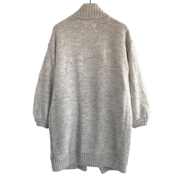 Urban Outfitters Kimchi Blue Oversized Sweater Coat Heather Grey Size M - Picture 3 of 9